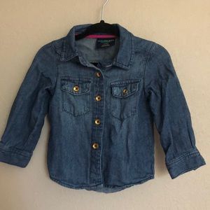 Denim button up, genuine kids, 12m size
